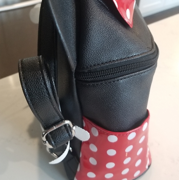 NWT Dani Disney's Minnie Mouse Red/White Polka Dot Mini Backpack - Picture 8 of 8